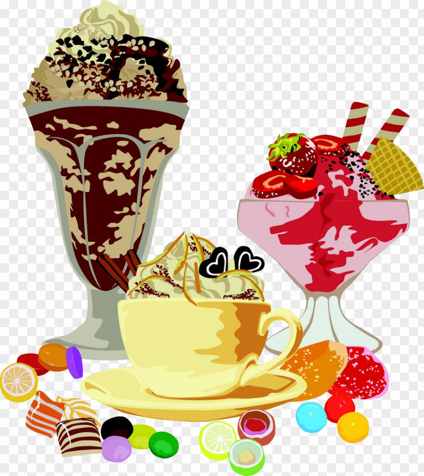 Cartoon Candy And Ice Cream Image Clip Art PNG