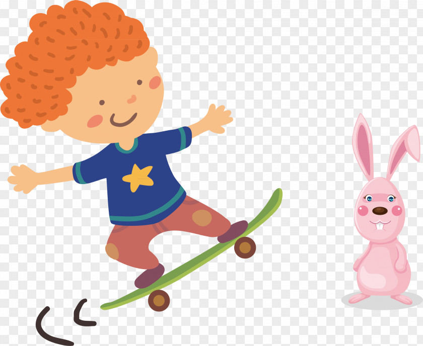Cartoon Superman And Animals Skateboard Test Of English As A Foreign Language (TOEFL) Illustration PNG