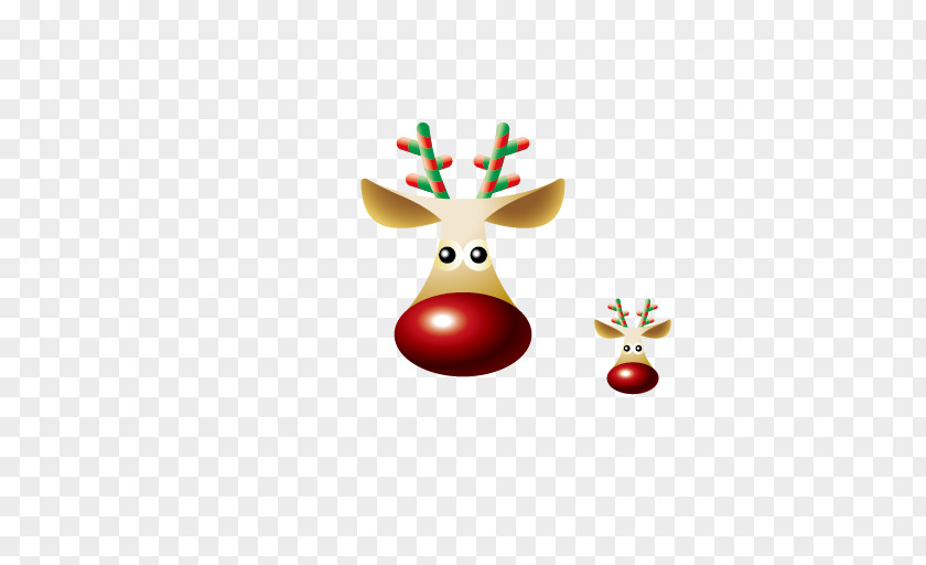 Christmas Deer Santa Claus Reindeer Glow-in-the-dark PNG