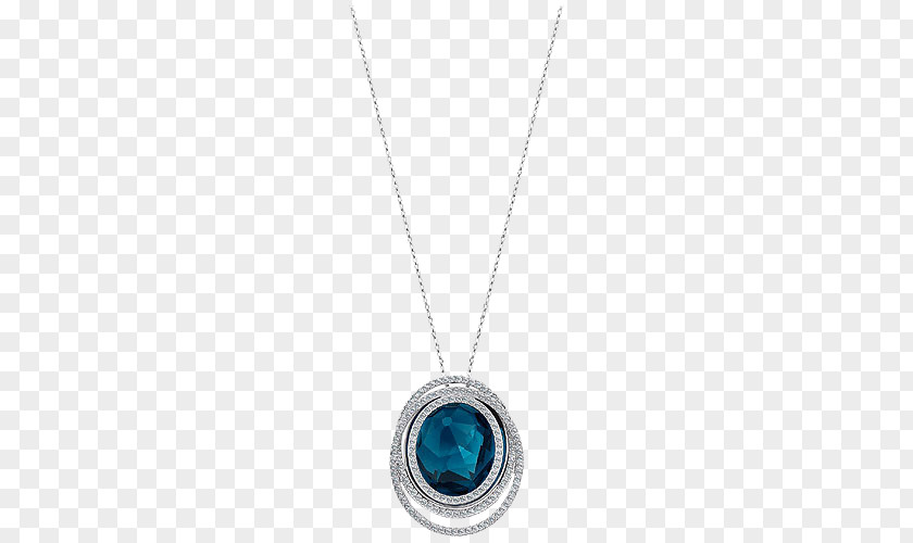 Swarovski Jewelry Women Necklace Blue Locket Body Piercing Jewellery Turquoise PNG