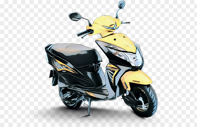 Automotive Lighting Moped Motor Vehicle Scooter Motorcycle Yellow PNG
