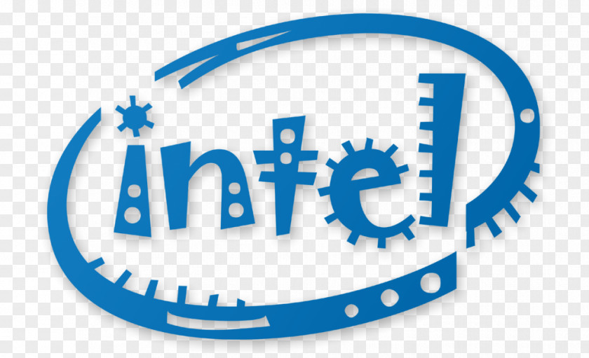 Intel Logo Jokerman Typeface Font PNG