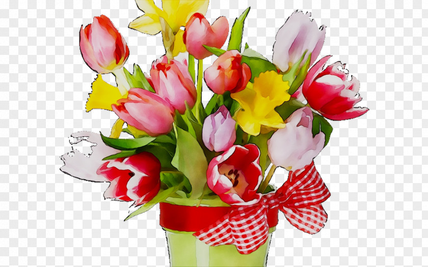 Tulip Flower Bouquet Floral Design Greeting & Note Cards PNG