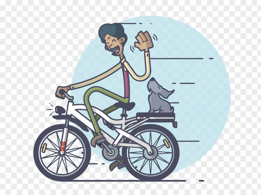 Vector Of People Riding A Bike Bicycle Wheel Cycling PNG