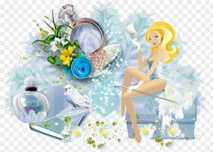 Fairy Floral Design Cut Flowers Desktop Wallpaper PNG