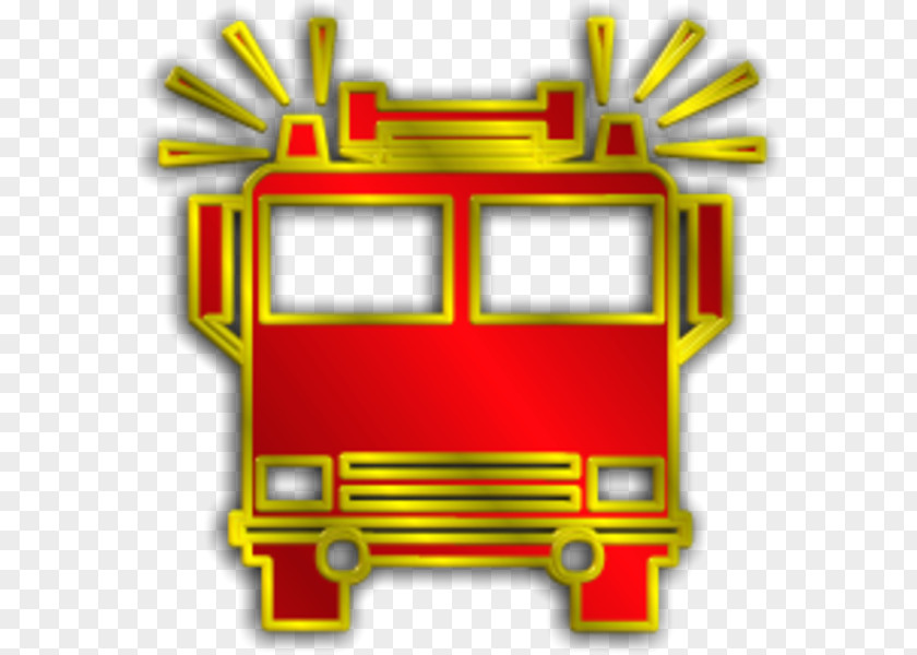 Fire Truck Car Motor Vehicle Yellow Font PNG