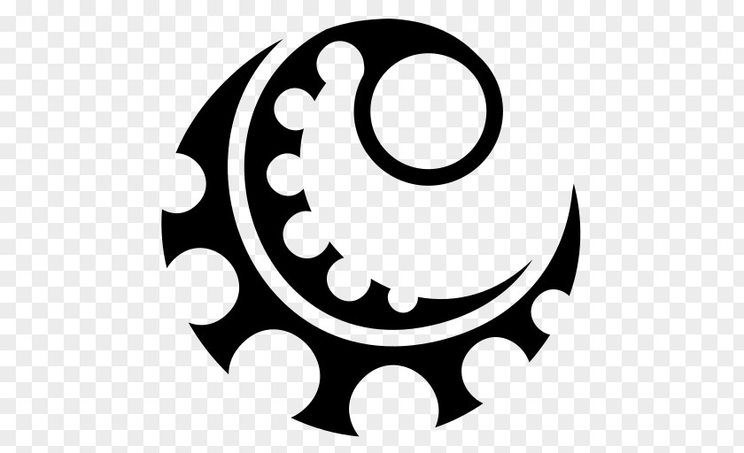 Blade & Sword Crescent Black And White PNG