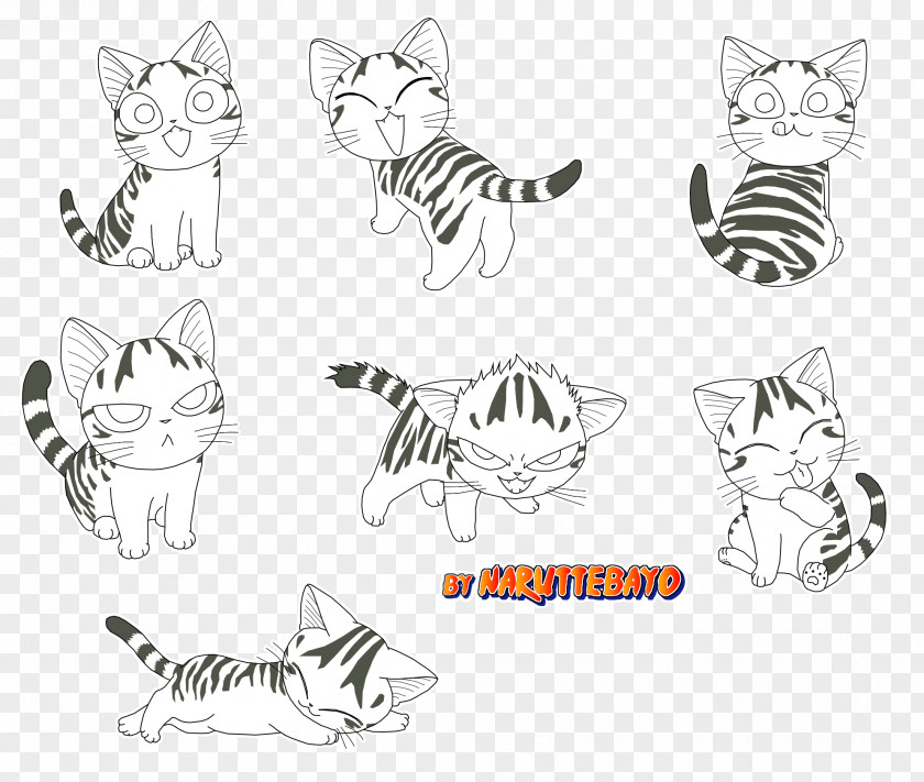 Cat Whiskers Line Art Kitten Sketch PNG