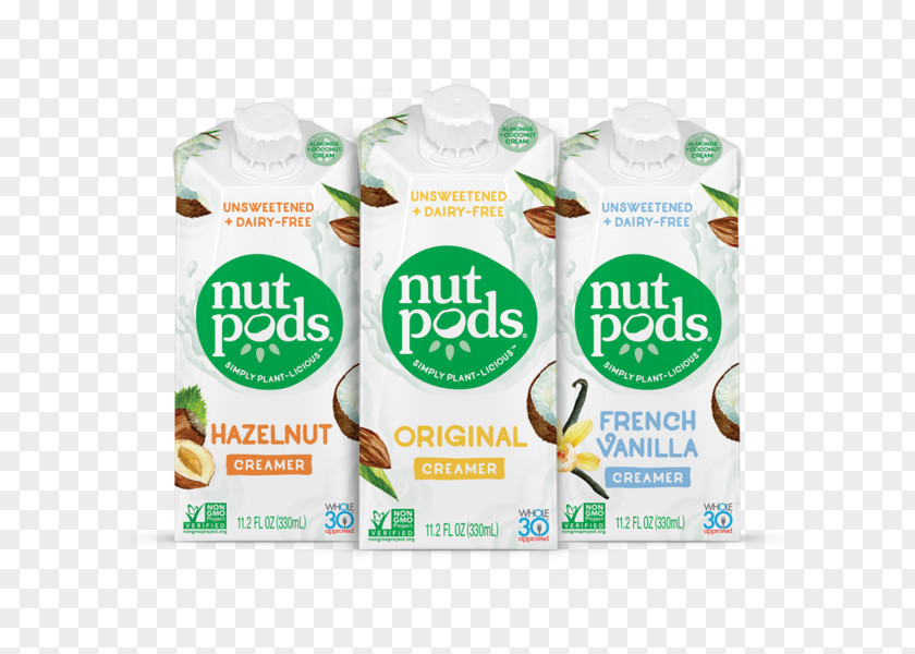 Coffee Milk Nutpods Dairyfree Creamer Unsweetened French Vanilla 4pack Whole30 A Non-dairy Tea PNG