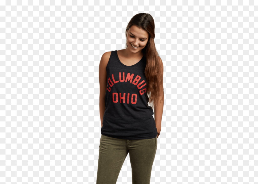 Columbus Ohio T-shirt Shoulder Sleeveless Shirt Outerwear PNG
