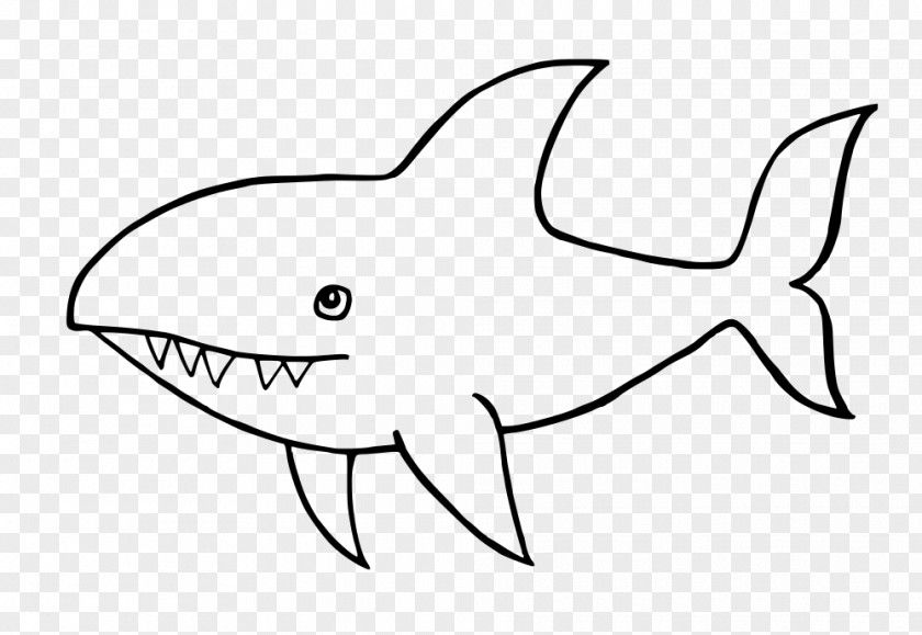 Shark Requiem Sharks Black And White Great Drawing PNG