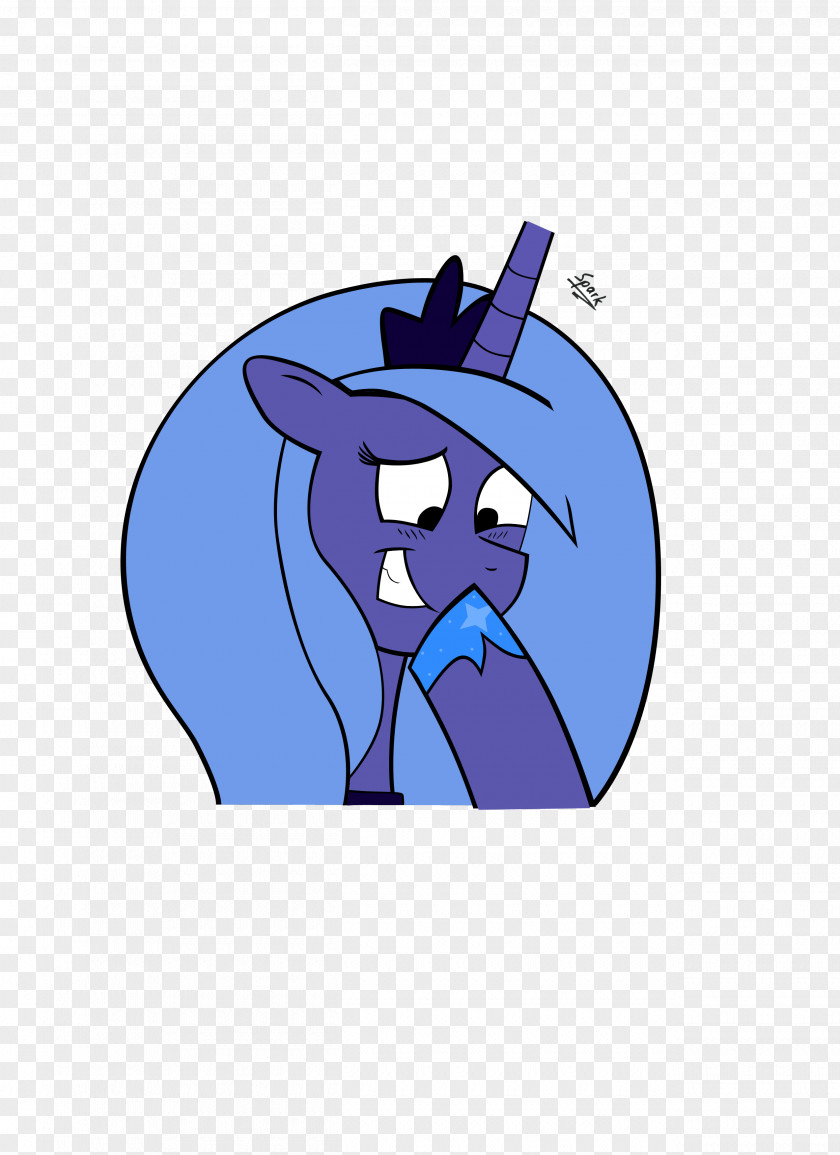 Snickers Horse Pony Cobalt Blue Clip Art PNG