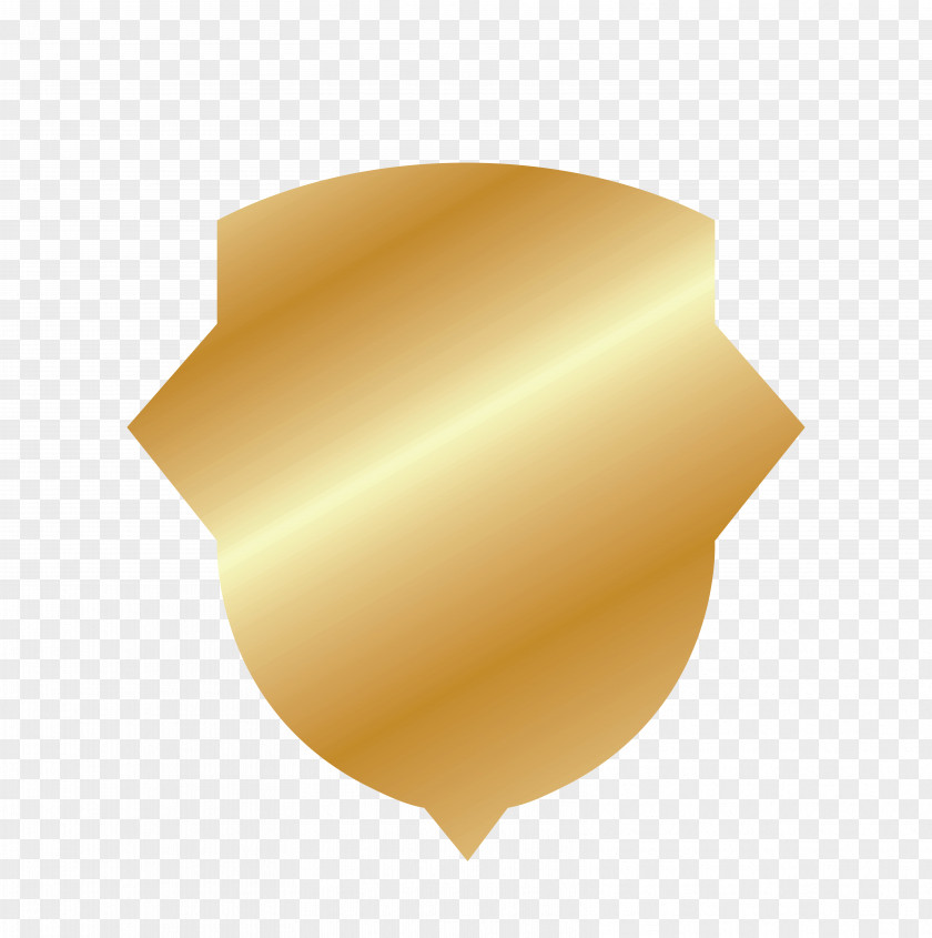 Golden Shield Yellow Icon PNG