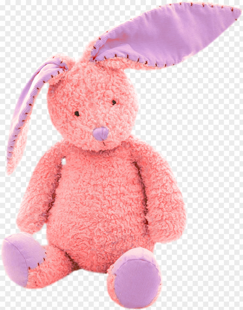 Pink Bunny Bear Rabbit Infant Stuffed Toy Child PNG