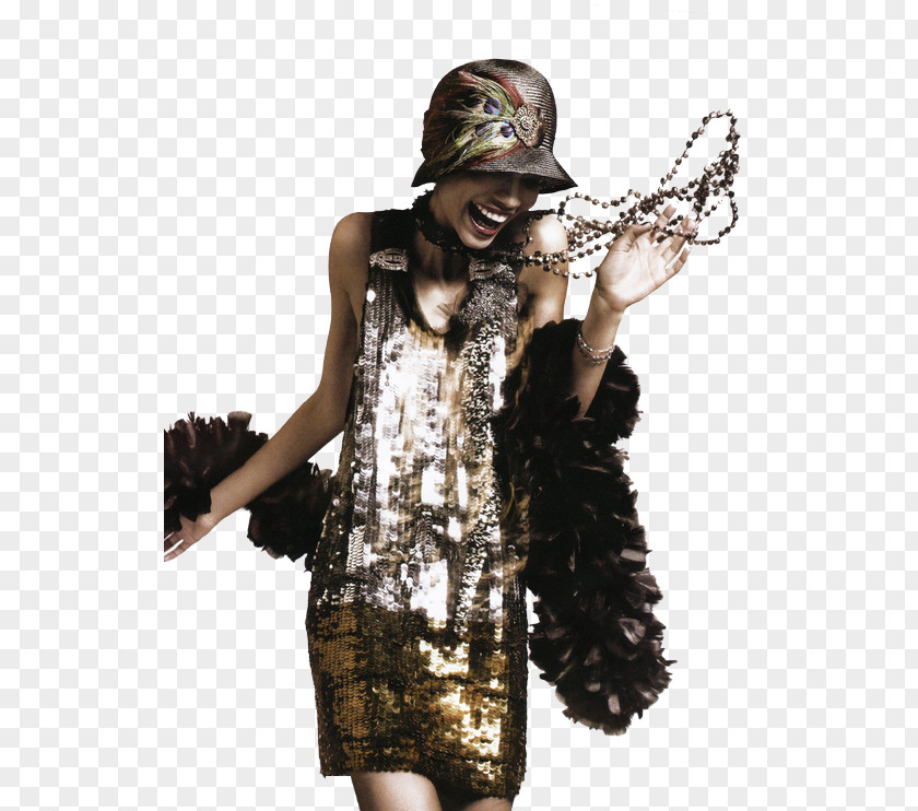 Woman 1920s The Great Gatsby Roaring Twenties Jazz Age Flapper PNG
