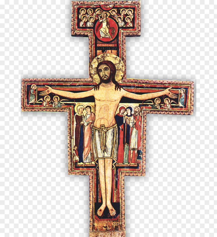 Christian Cross San Damiano, Assisi Damiano Crucifix Secular Franciscan Order PNG