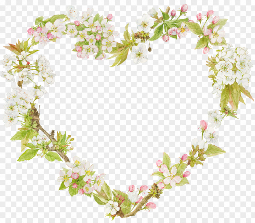 Heart Floral Design Flower PNG