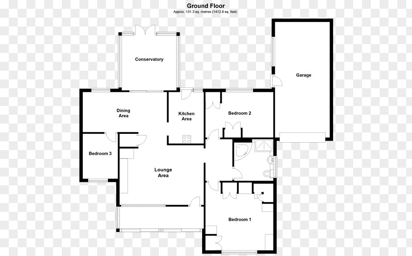 Line Paper Floor Plan White PNG