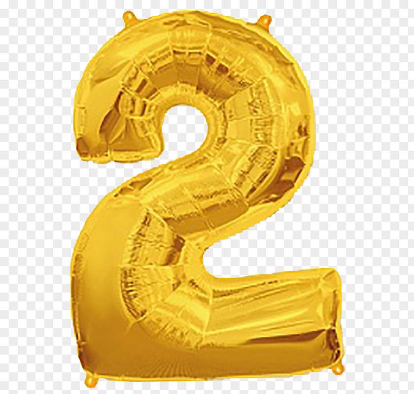 Balloon Gold Birthday Number Party PNG
