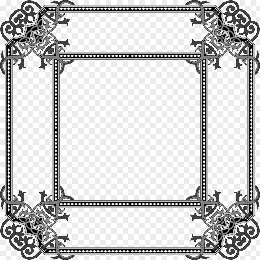 Floral Ornament Frame Desktop Wallpaper Clip Art PNG