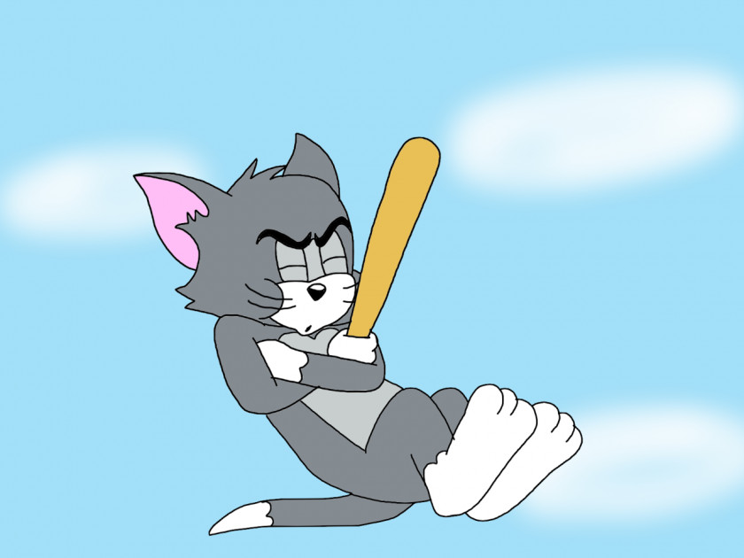Tom & Jerry Cat And Cartoon Baseball Bats PNG