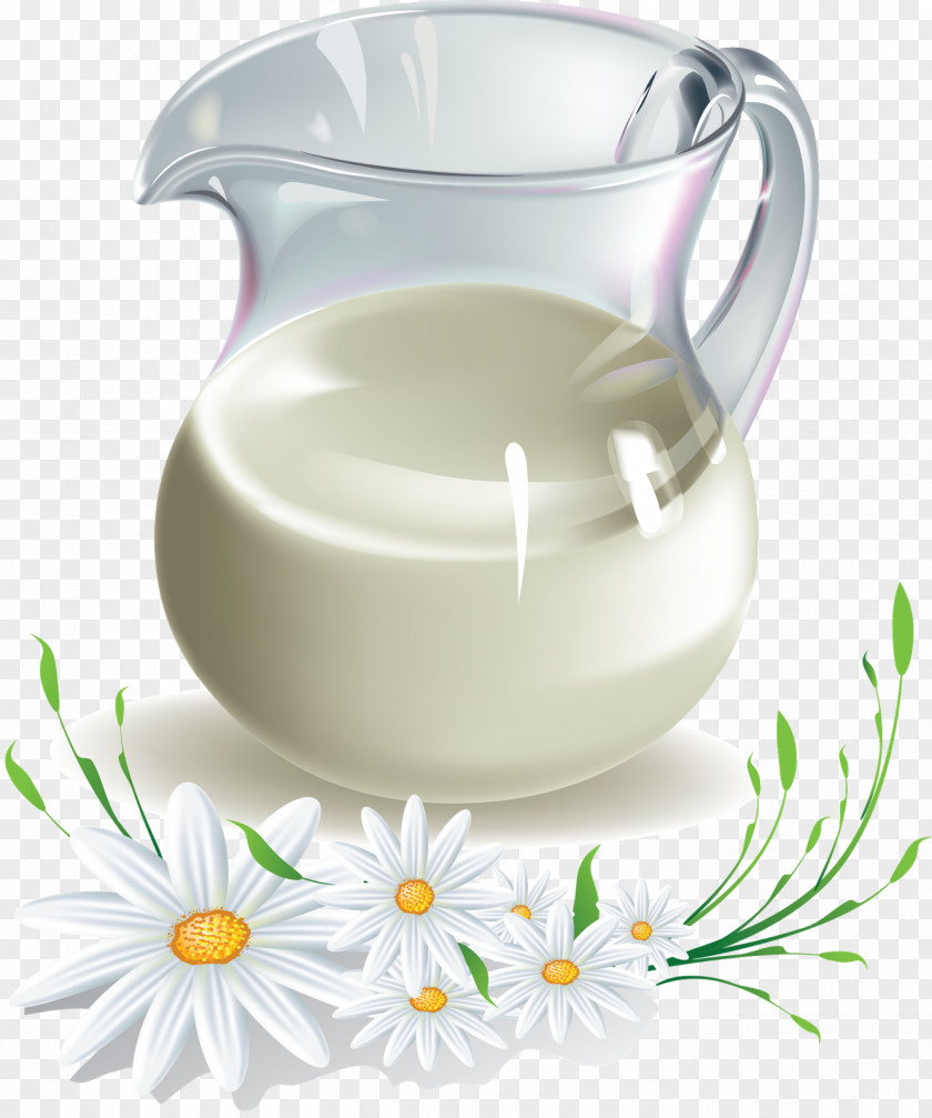 Camomile Milk Bottle Dairy Cattle Kefir PNG