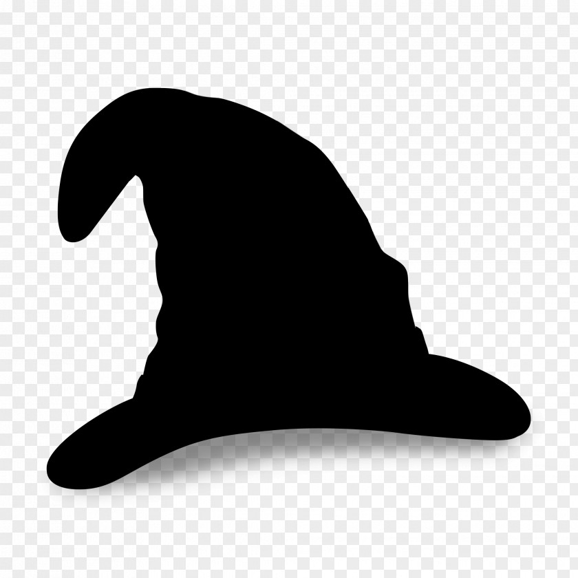 M Hat Font Silhouette Black & White PNG