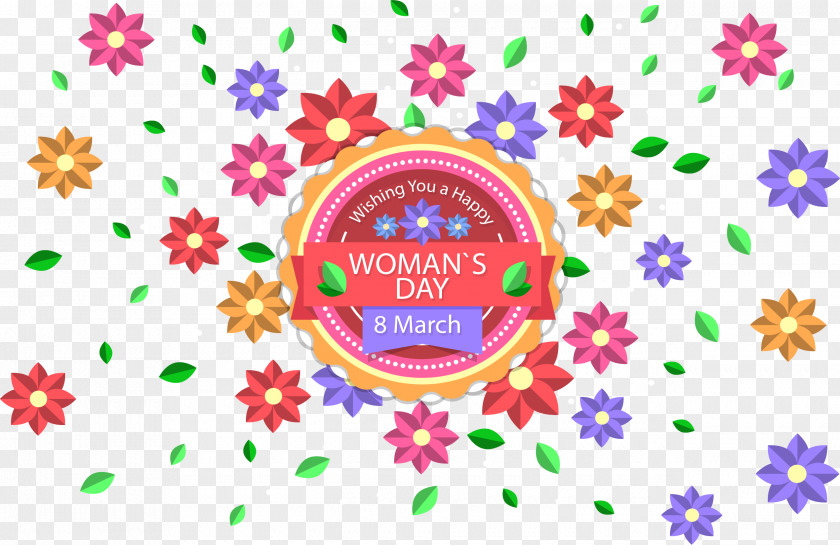 Romantic Flower Background Women's Day Poster International Womens Woman PNG