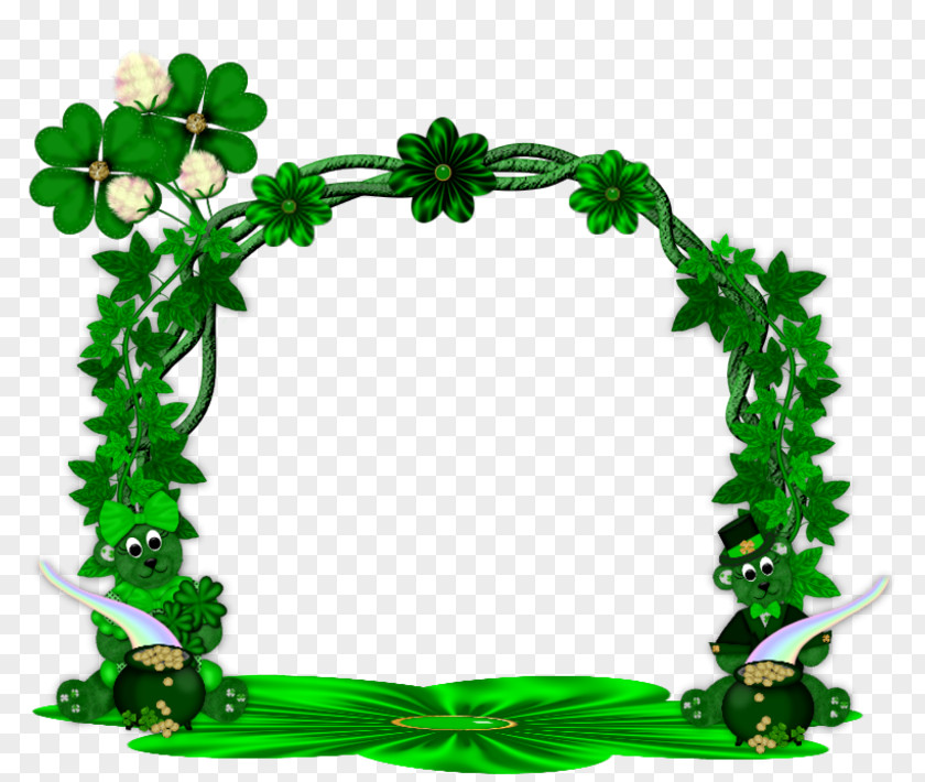 Saint Patricks Patrick's Day Paper Picture Frames Shamrock Clip Art PNG