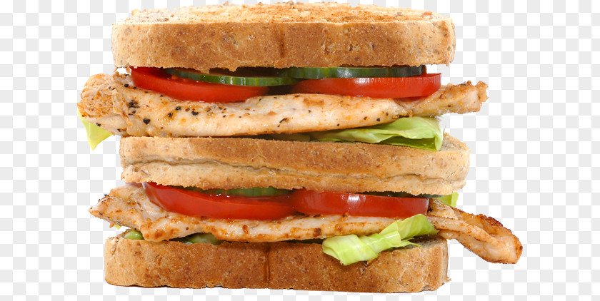 Club Sandwich Hamburger Chicken Fast Food PNG
