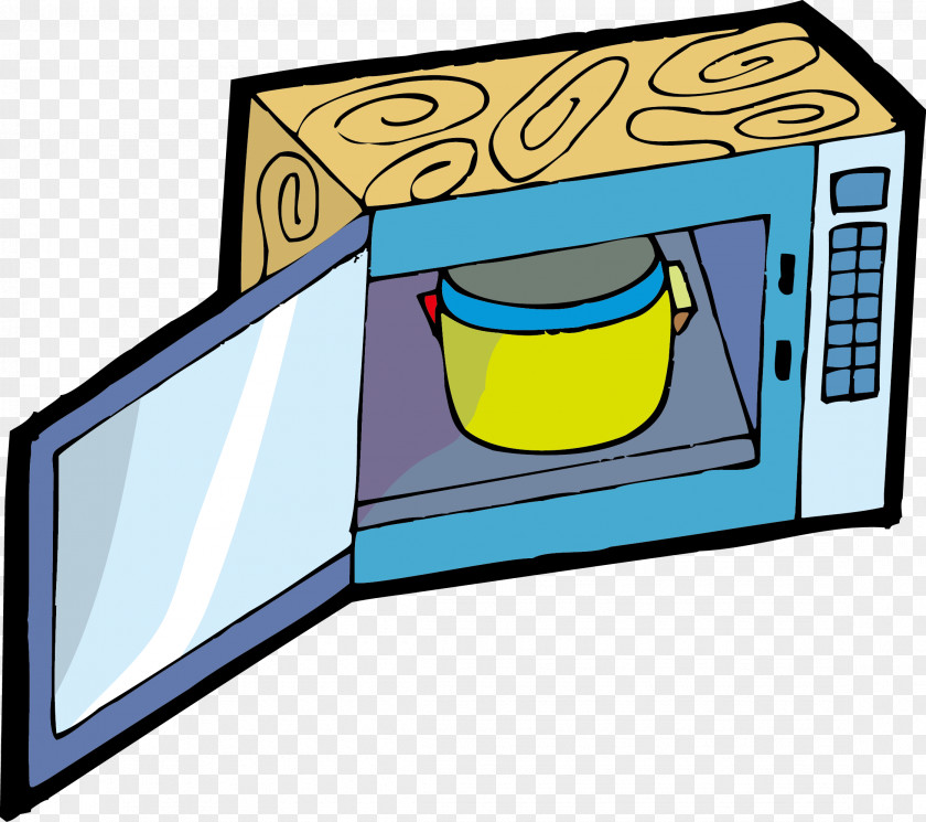 Microwave Oven Vector Material Kitchen Euclidean PNG