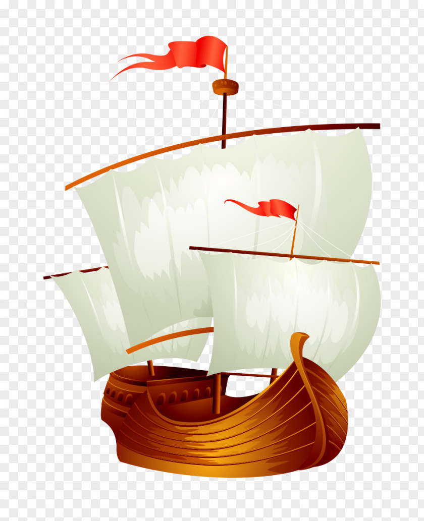 Realistic Vector Sea Sailboat Items Clip Art PNG