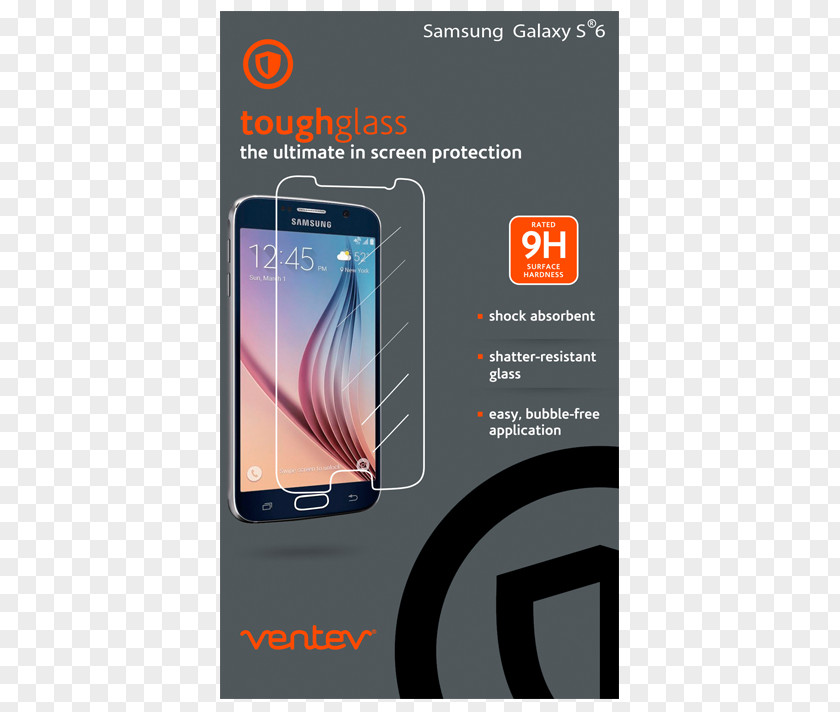 Smartphone Feature Phone Samsung Galaxy S6 Screen Protectors Ventev Innovations PNG