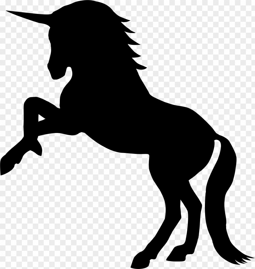 Unicorn Horn Horse Silhouette Clip Art PNG