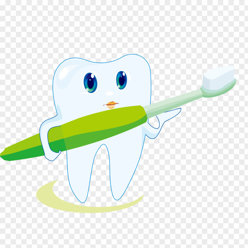 Cute Cartoon Toothbrush Tooth Vector Toothpaste Icon PNG