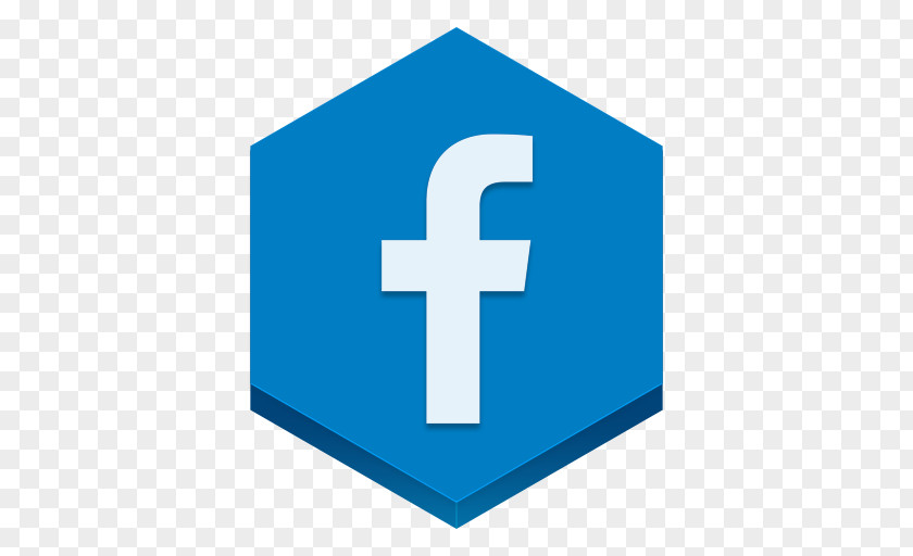 Facebook Blue Angle Area Symbol PNG
