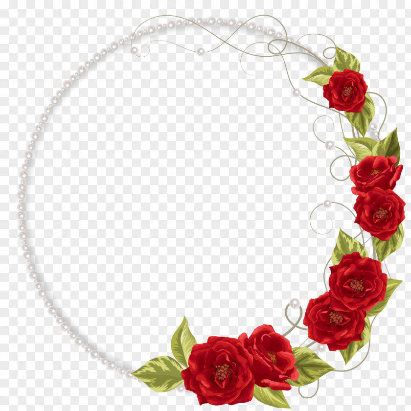 Flowers Invitations Vector Garden Roses Pearl Necklace Flower PNG