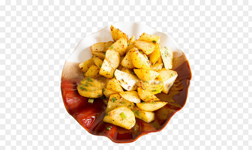 Fried Potato Chips With Salt And Pepper French Fries Patatas Bravas Chicken Home PNG