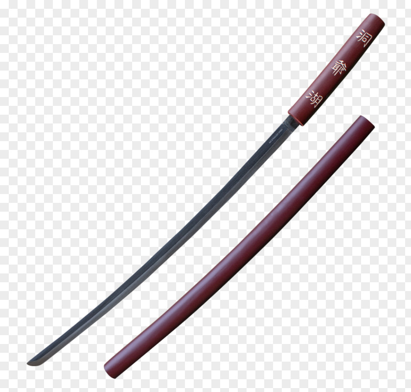 Japanese Samurai Katana Sabre Sword Shirasaya Knife PNG