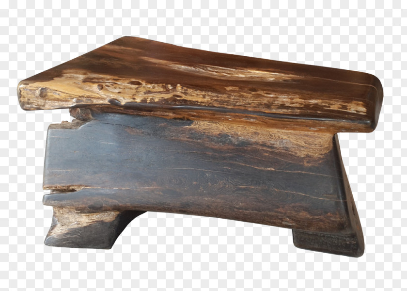 Madeira Wood Stain Bank Stool Bench PNG