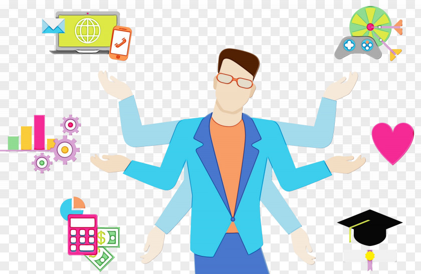 Management Gesture Watercolor Business PNG