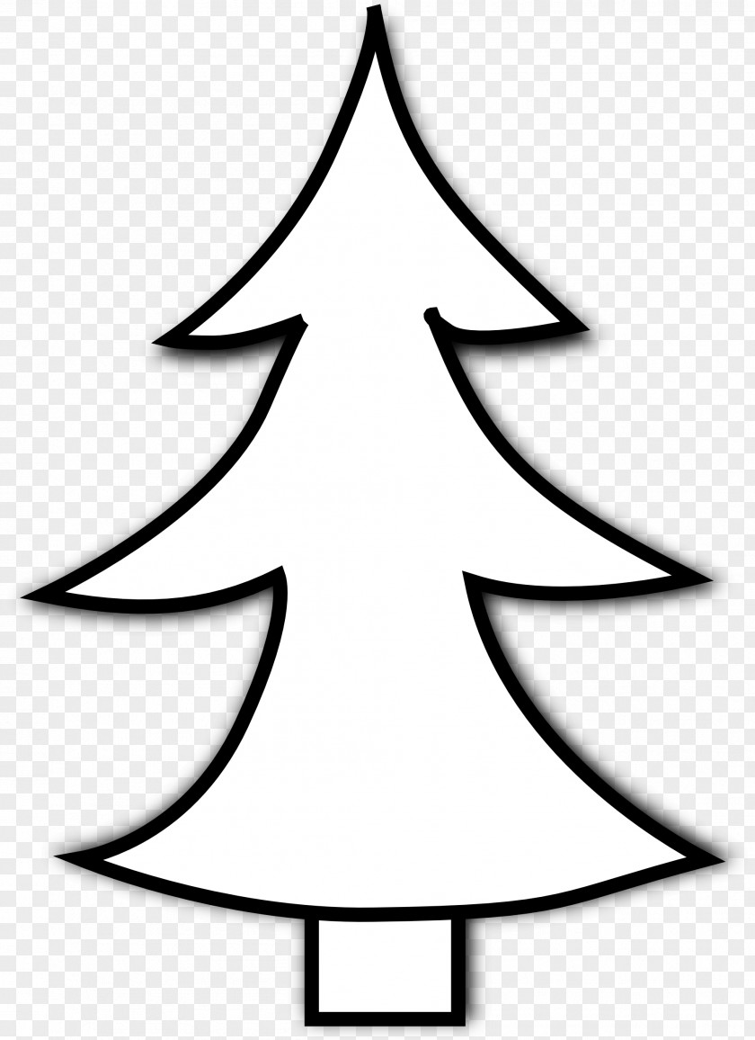 Pine Cliparts Free Christmas Tree Black And White Santa Claus Clip Art PNG