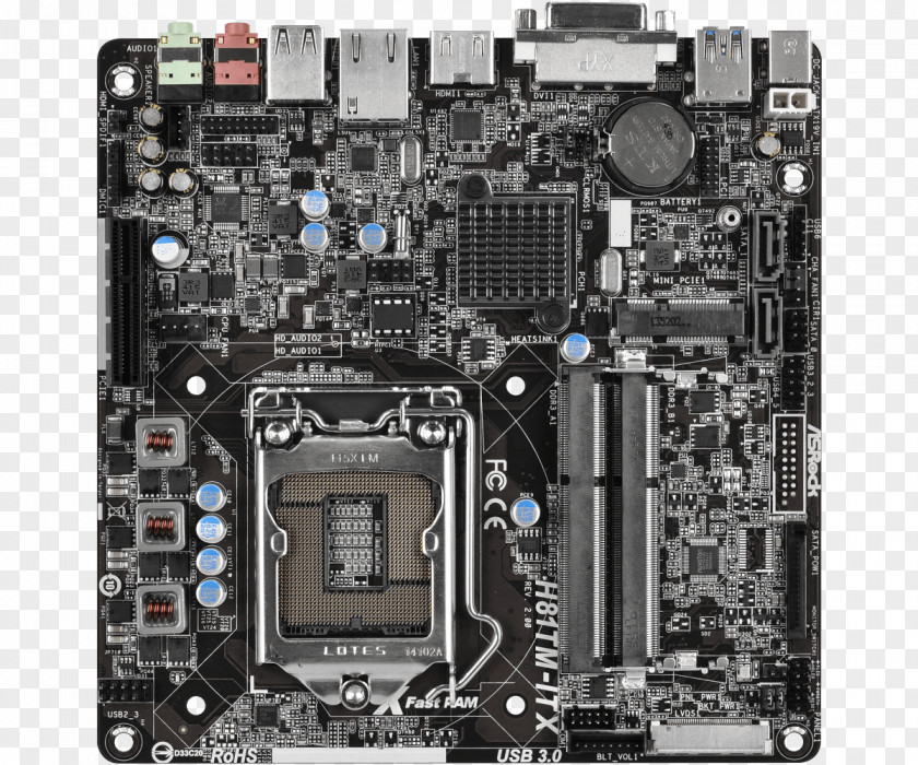 R2 Mini-ITX LGA 1150 Motherboard DDR3 SDRAM CPU Socket PNG