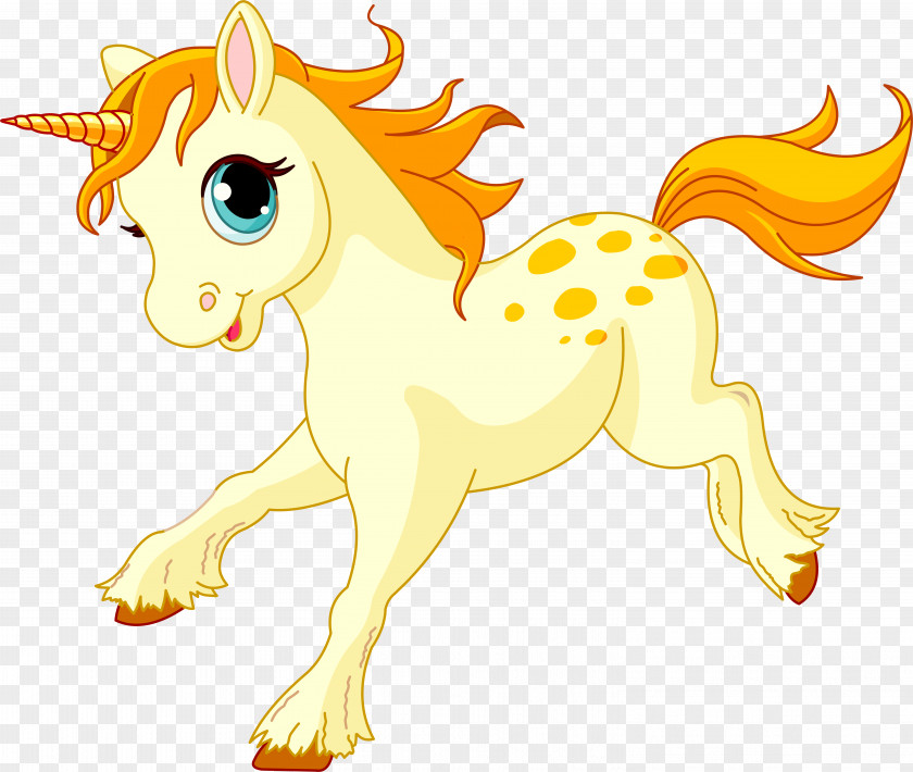 Unicorn Horn Pony Horse Cartoon PNG