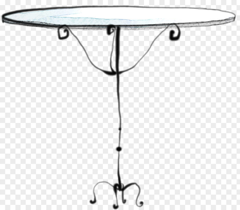 Cartoon Painted Glass Table PNG
