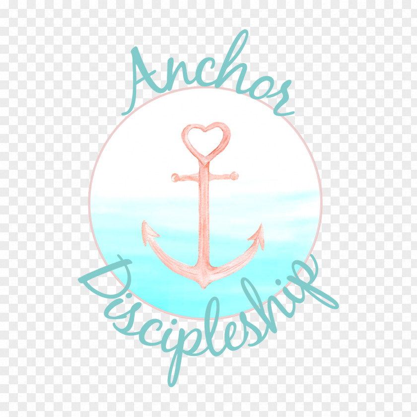 Female Anchor Logo Turquoise Font PNG