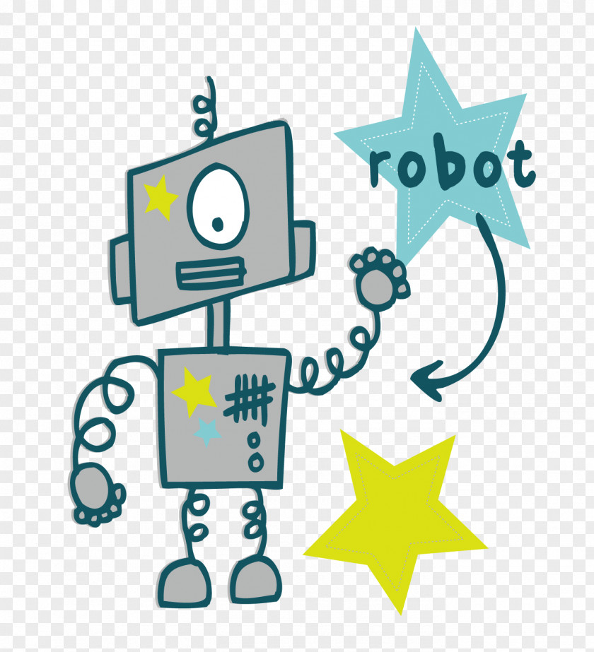 Cartoon Robot Euclidean Vector Technology Clip Art PNG