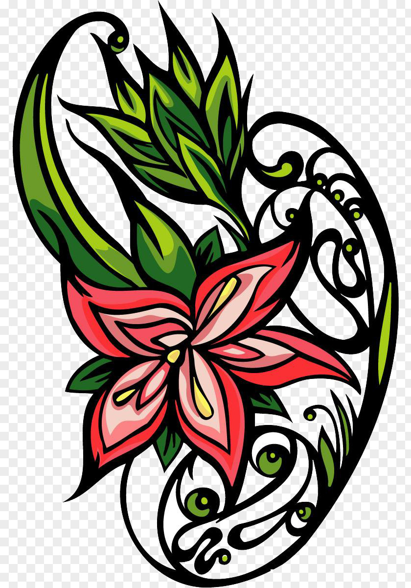 Green Flowers Floral Design Flower Clip Art PNG