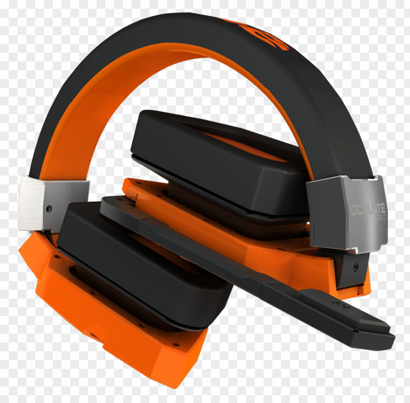 Headphones Ozone Blast Ocelote World Pro Gaming Foldable 7.1 Surround Sound Headset For Pc & Ps4 (ozblastocelote) Orange Audio Ear PNG