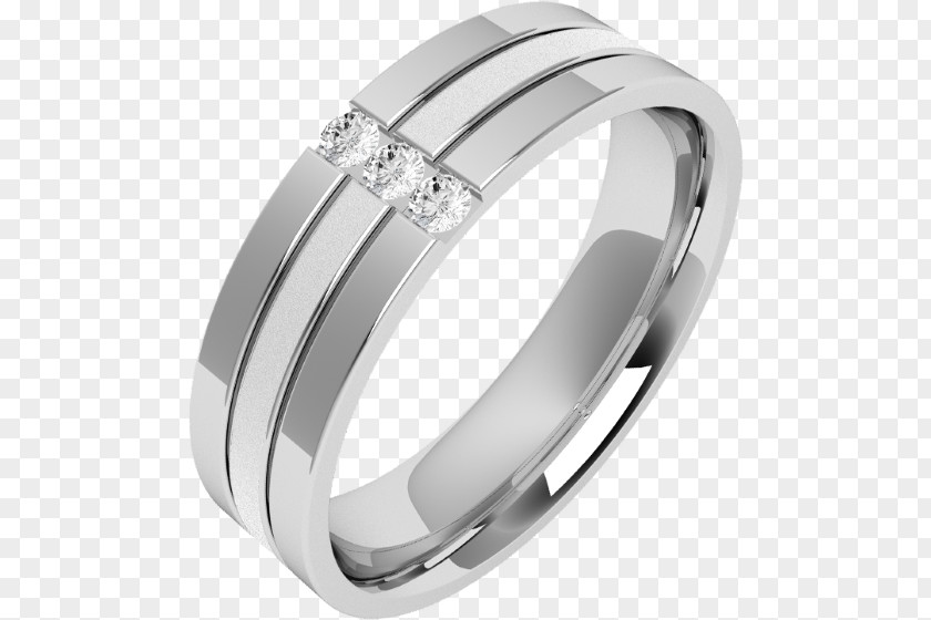 Men's Flat Material Wedding Ring Princess Cut Diamond PNG